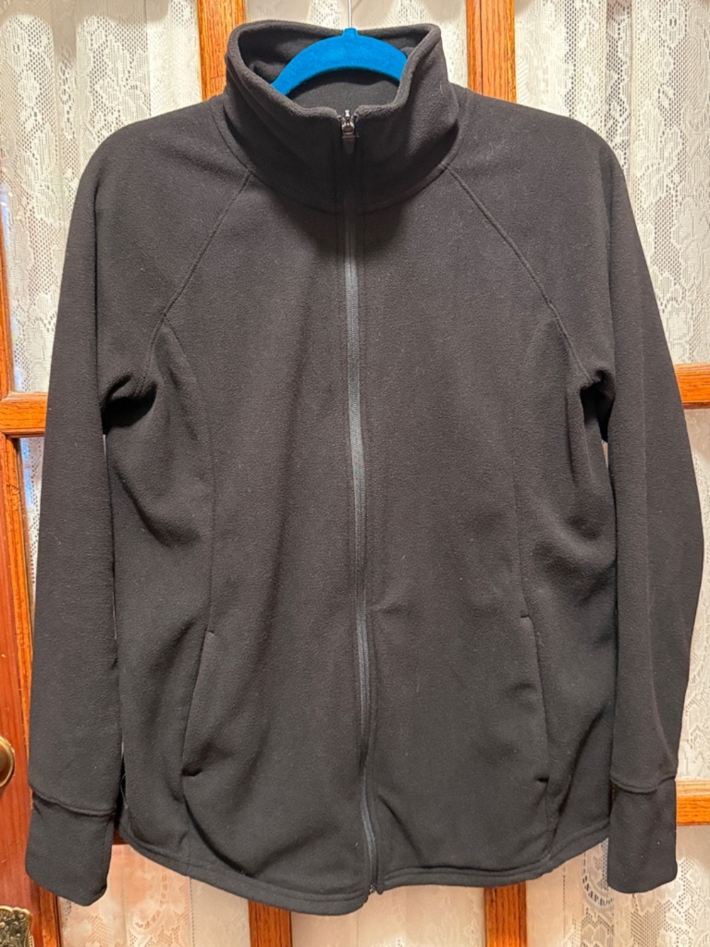 Old Navy Black Full-Zip Lightweight Fleece Jacket